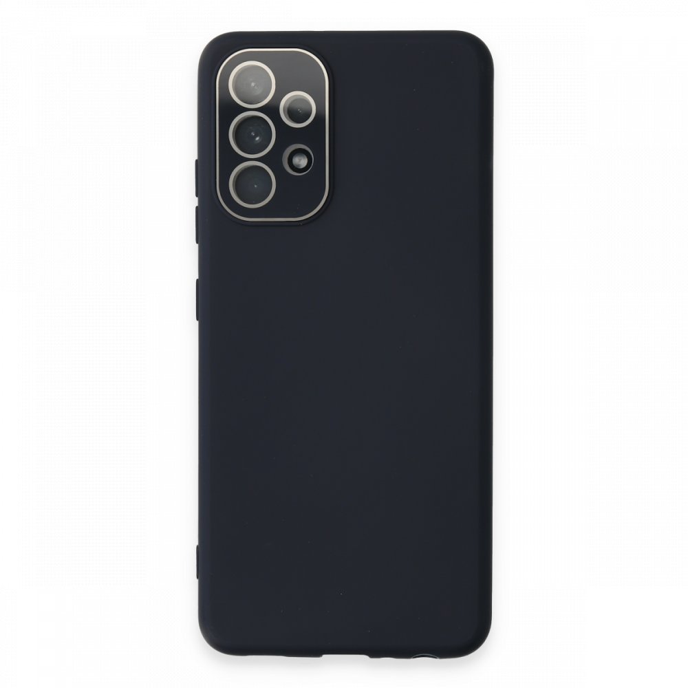  Samsung Galaxy A52S Kılıf Lansman Glass Kapak - Lacivert