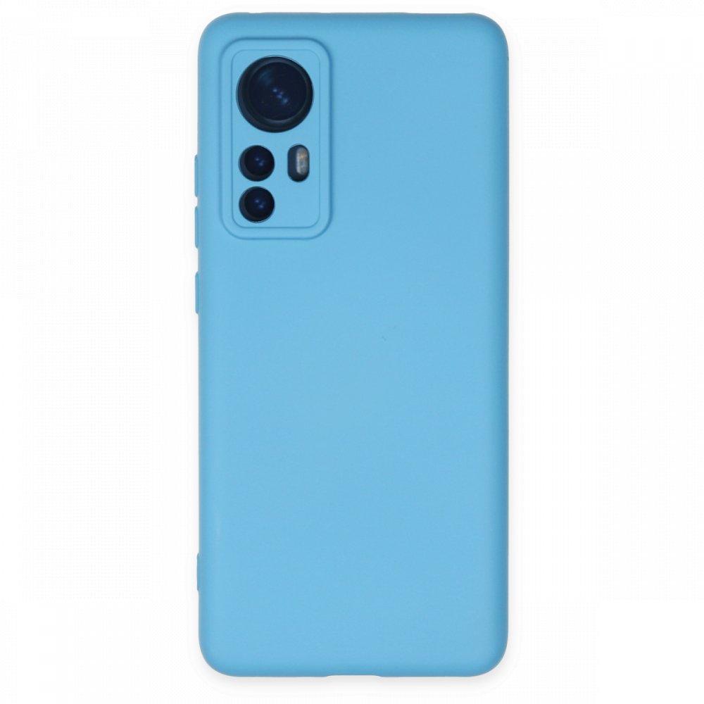  Xiaomi Mi 12 Kılıf Nano içi Kadife Silikon - Mavi
