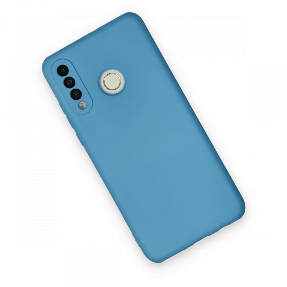 Huawei P30 Lite Kılıf Nano içi Kadife Silikon - Mavi Huawei P30 Lite Kılıf Nano içi Kadife Silikon - Mavi