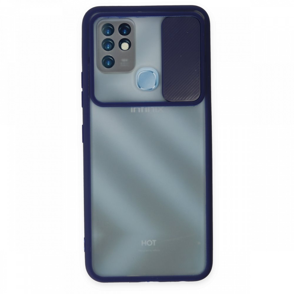 İnfinix Hot 10 Kılıf Palm Buzlu Kamera Sürgülü Silikon - Lacivert İnfinix Hot 10 Kılıf Palm Buzlu Kamera Sürgülü Silikon - Lacivert