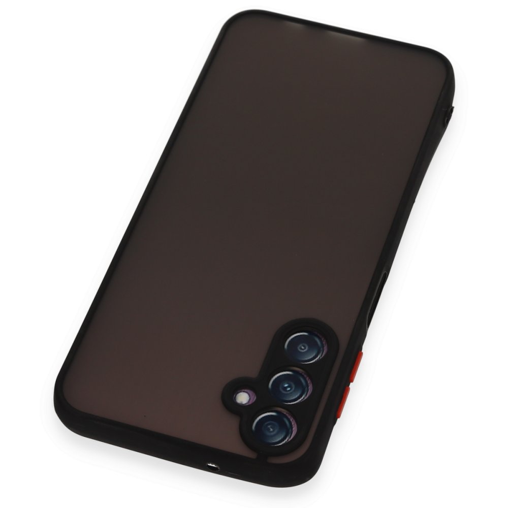  Samsung Galaxy A14 4G Kılıf Montreal Silikon Kapak - Siyah