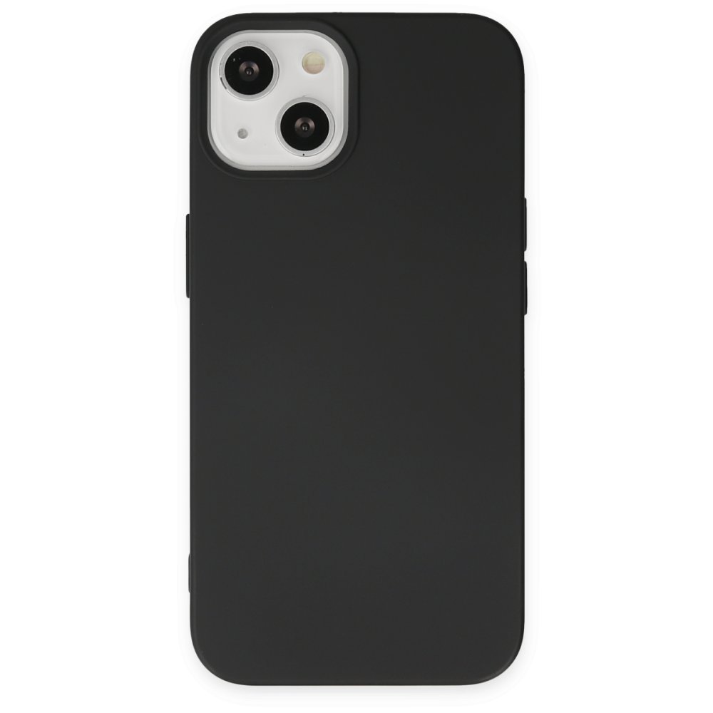 iPhone 15 Plus Kılıf Nano içi Kadife Silikon - Siyah iPhone 15 Plus Kılıf Nano içi Kadife Silikon - Siyah
