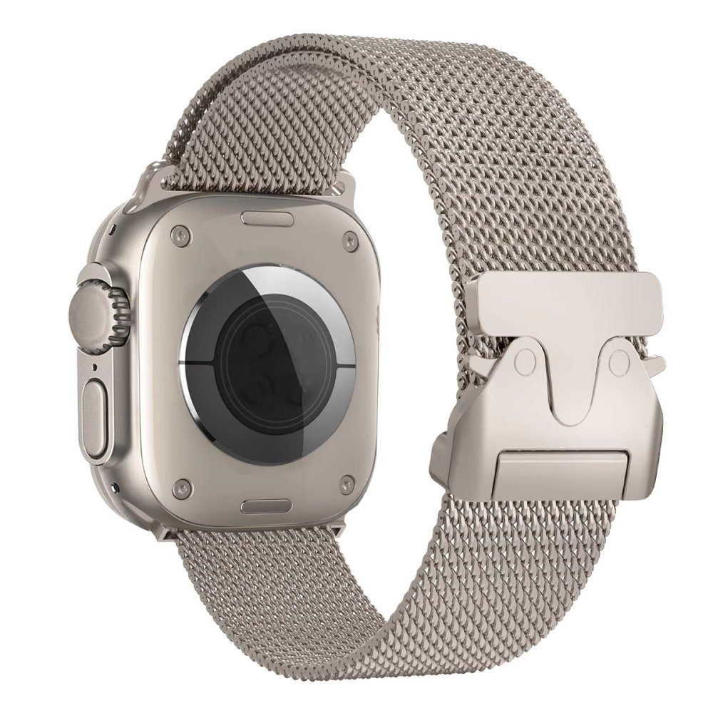  Apple Watch 44mm Milano Metal Kordon - Titan Gri