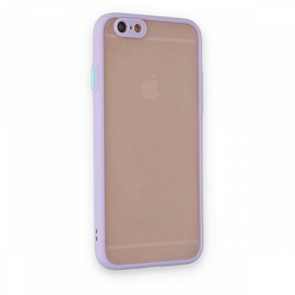 iPhone 6 Kılıf Montreal Silikon Kapak - Mor