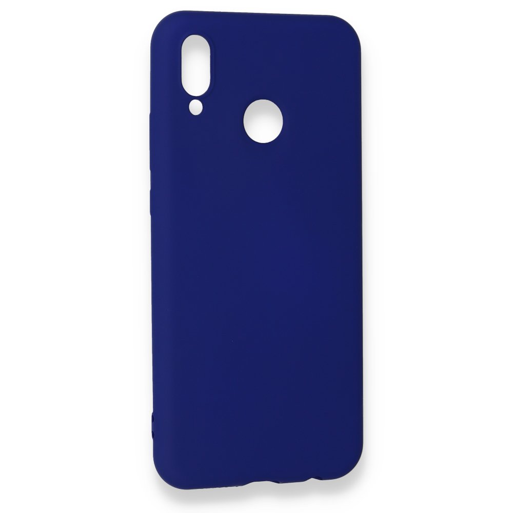Huawei P20 Lite Kılıf Nano içi Kadife Silikon - Koyu Mavi Huawei P20 Lite Kılıf Nano içi Kadife Silikon - Koyu Mavi