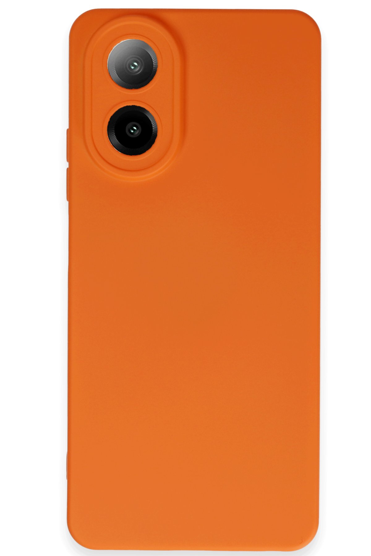 Oppo A38 Kılıf Nano içi Kadife Silikon - Turuncu Oppo A38 Kılıf Nano içi Kadife Silikon - Turuncu