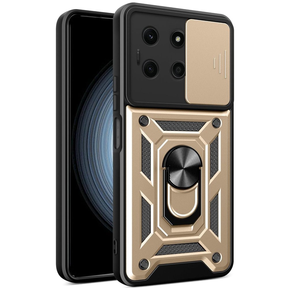İnfinix Note 30 Kılıf Pars Lens Yüzüklü Silikon - Gold İnfinix Note 30 Kılıf Pars Lens Yüzüklü Silikon - Gold