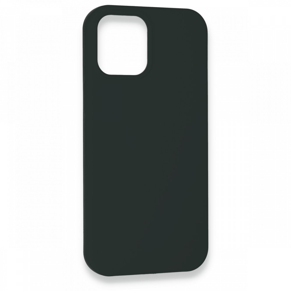  iPhone 12 Pro Max Kılıf Lansman Legant Silikon - Koyu Gri