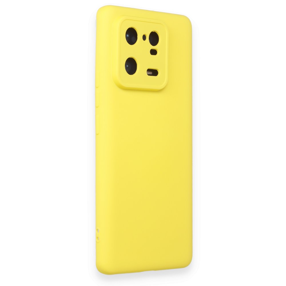  Xiaomi Mi 13 Pro Kılıf Nano içi Kadife Silikon - Sarı