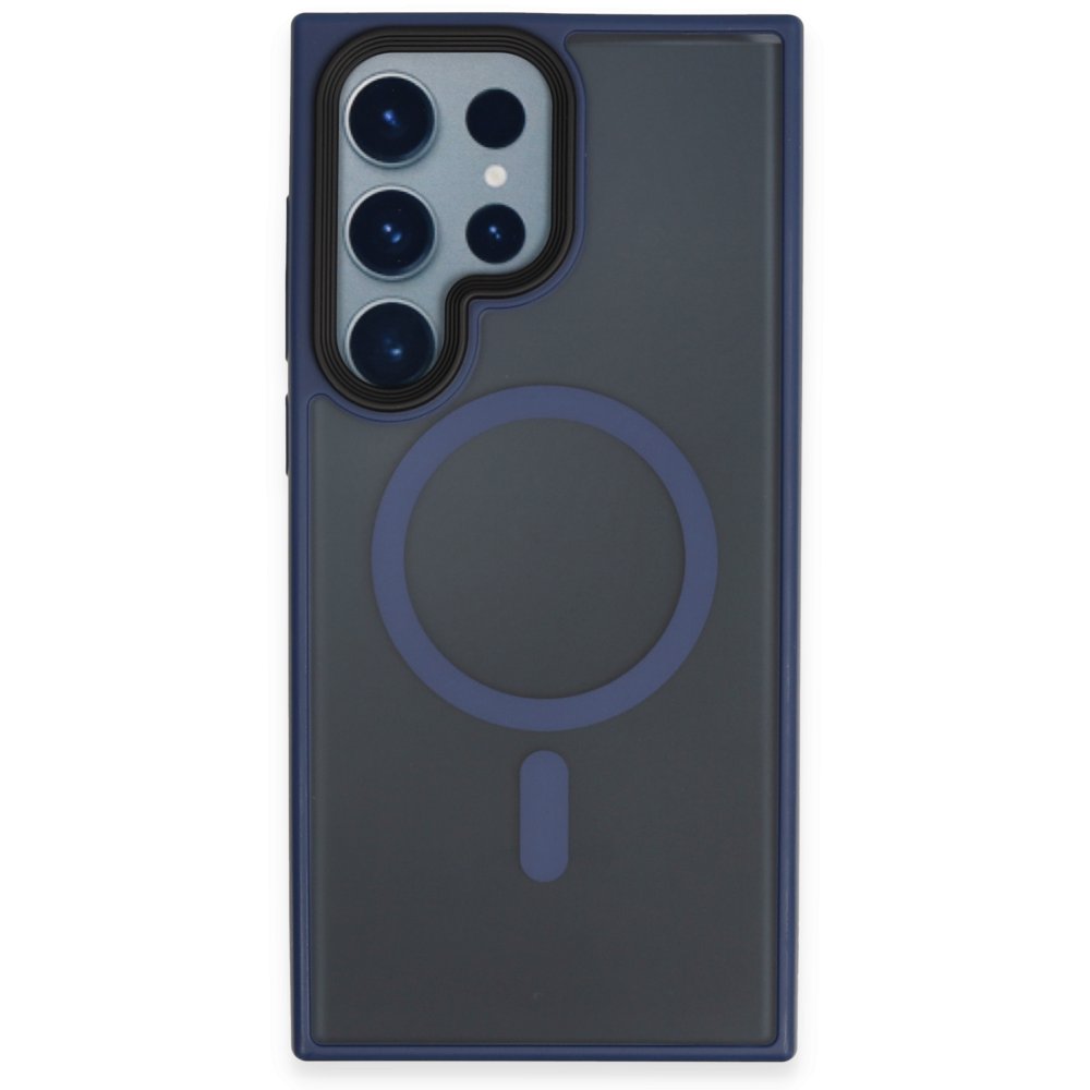 Samsung Galaxy S23 Ultra Kılıf Trex Magneticsafe Kapak - Lacivert