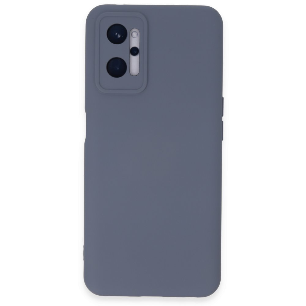  Realme 9i 4G Kılıf Nano içi Kadife Silikon - Gri