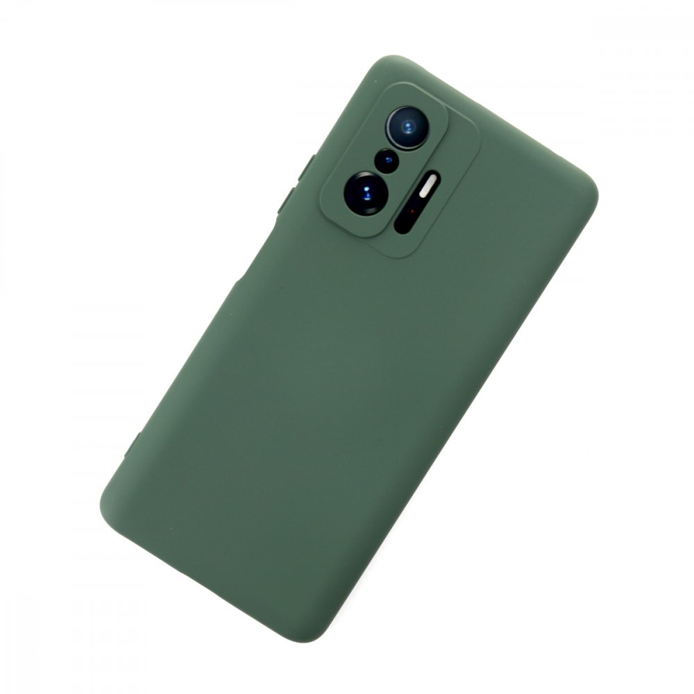  Xiaomi Mi 11T Kılıf Nano içi Kadife Silikon - Koyu Yeşil