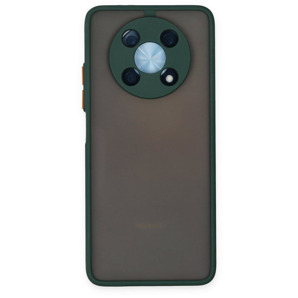 Huawei Nova Y90 Kılıf Montreal Silikon Kapak - Yeşil  Huawei Nova Y90 Kılıf Montreal Silikon Kapak - Yeşil