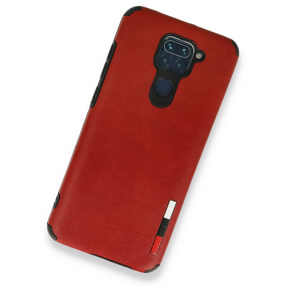 Redmi Note 9 Kılıf Loop Deri Silikon - Kırmızı Redmi Note 9 Kılıf Loop Deri Silikon - Kırmızı