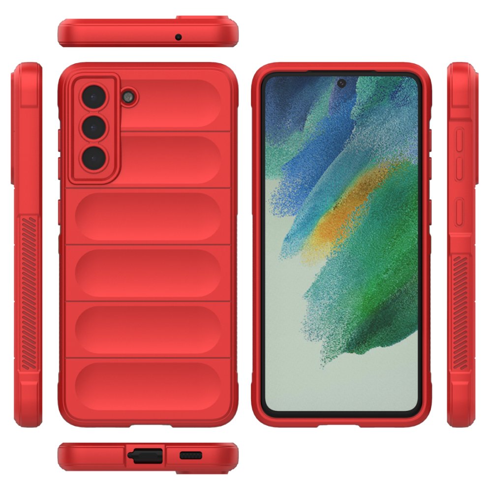  Samsung Galaxy S21 FE Kılıf Optimum Silikon - Kırmızı