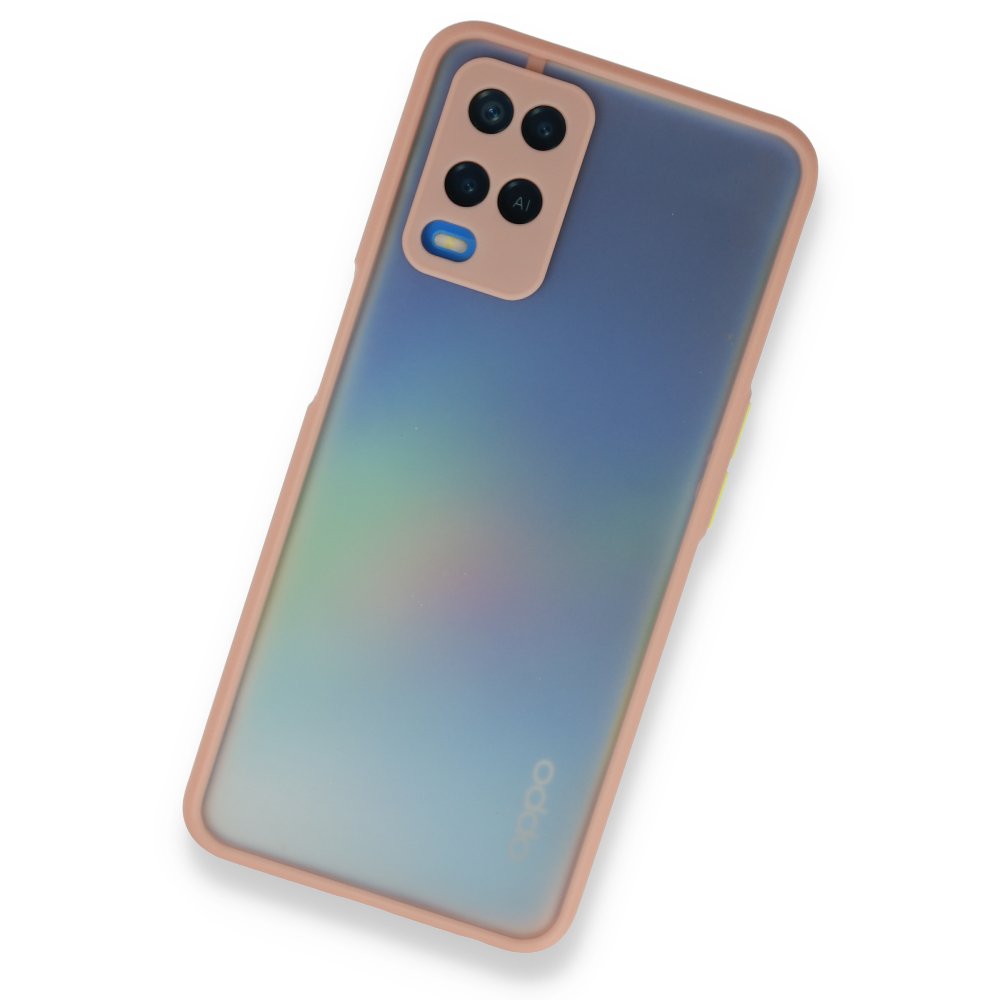 Oppo A54 4G Kılıf Montreal Silikon Kapak - Pembe Oppo A54 4G Kılıf Montreal Silikon Kapak - Pembe
