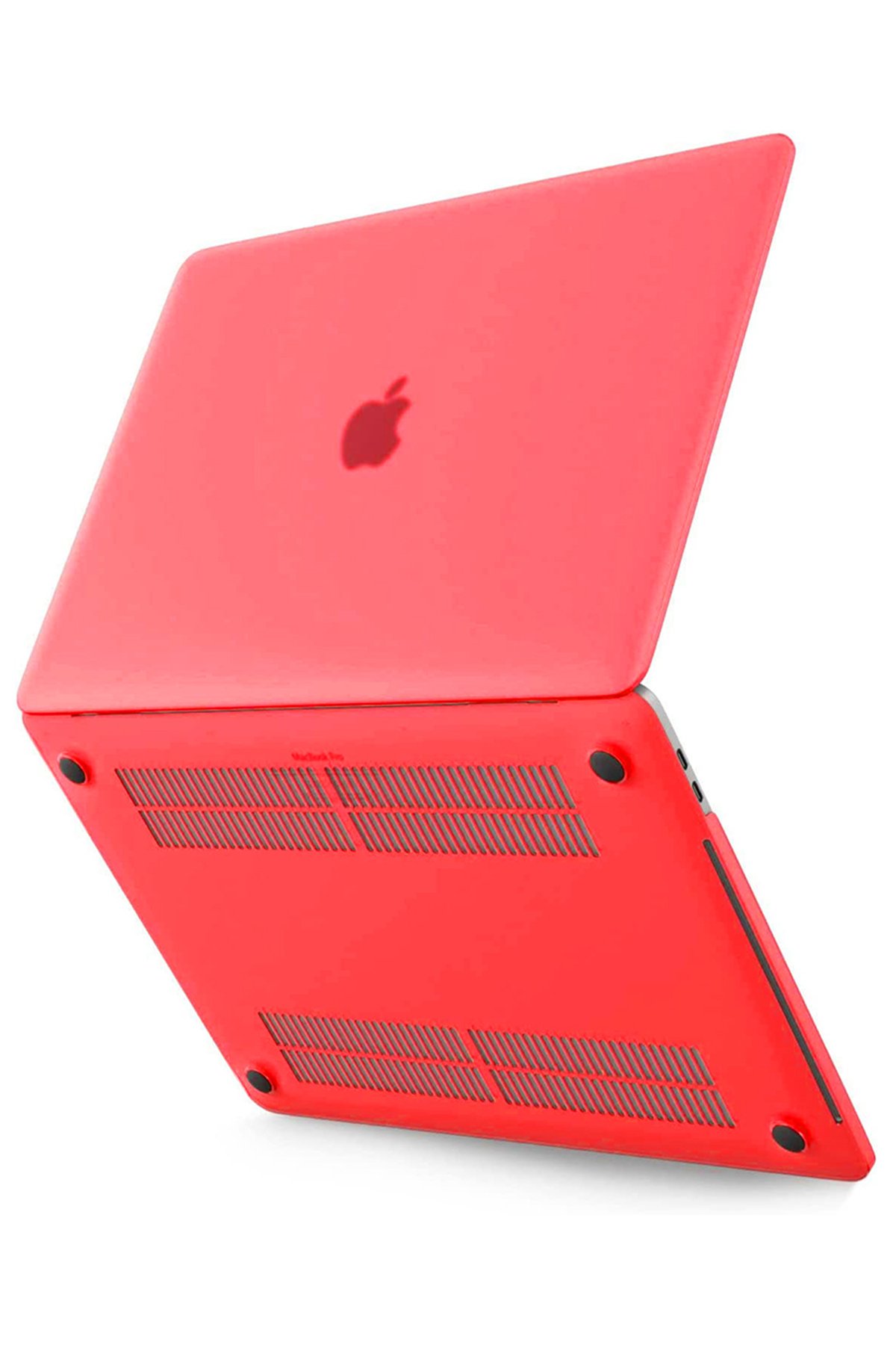 Macbook Pro 13 2021 Macbook Buzlu Kapak - Kırmızı Macbook Pro 13 2021 Macbook Buzlu Kapak - Kırmızı