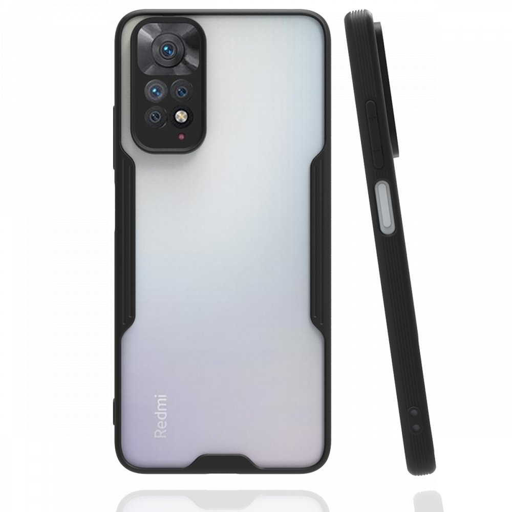 Redmi Note 11 Kılıf Platin Silikon - Siyah