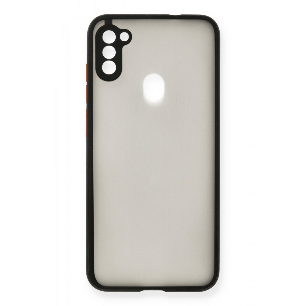  Samsung Galaxy M11 Kılıf Montreal Silikon Kapak - Siyah