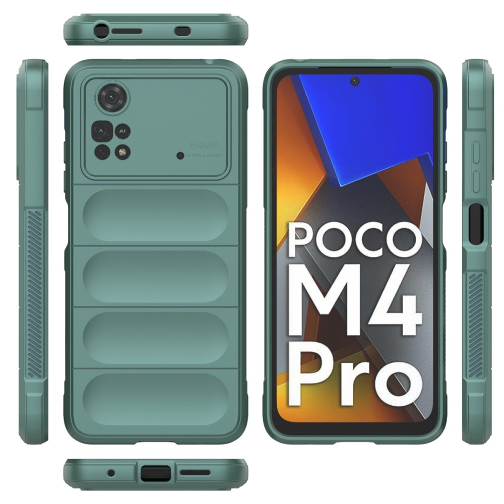 Xiaomi Poco M4 Pro 4G Kılıf Optimum Silikon - Koyu Yeşil Xiaomi Poco M4 Pro 4G Kılıf Optimum Silikon - Koyu Yeşil
