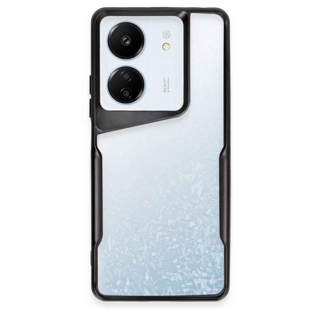  Xiaomi Poco C65 Kılıf Boyi Silikon Kapak - Siyah