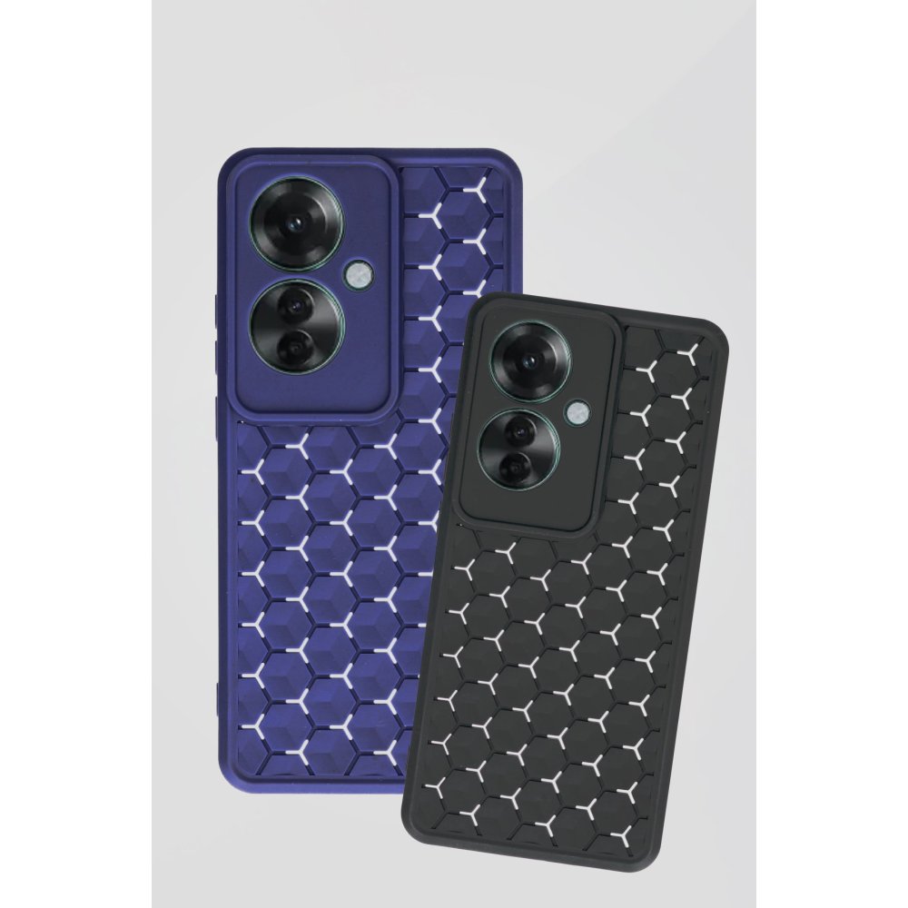  Oppo Reno 11F Kılıf Petek Silikon Kapak - Kırmızı
