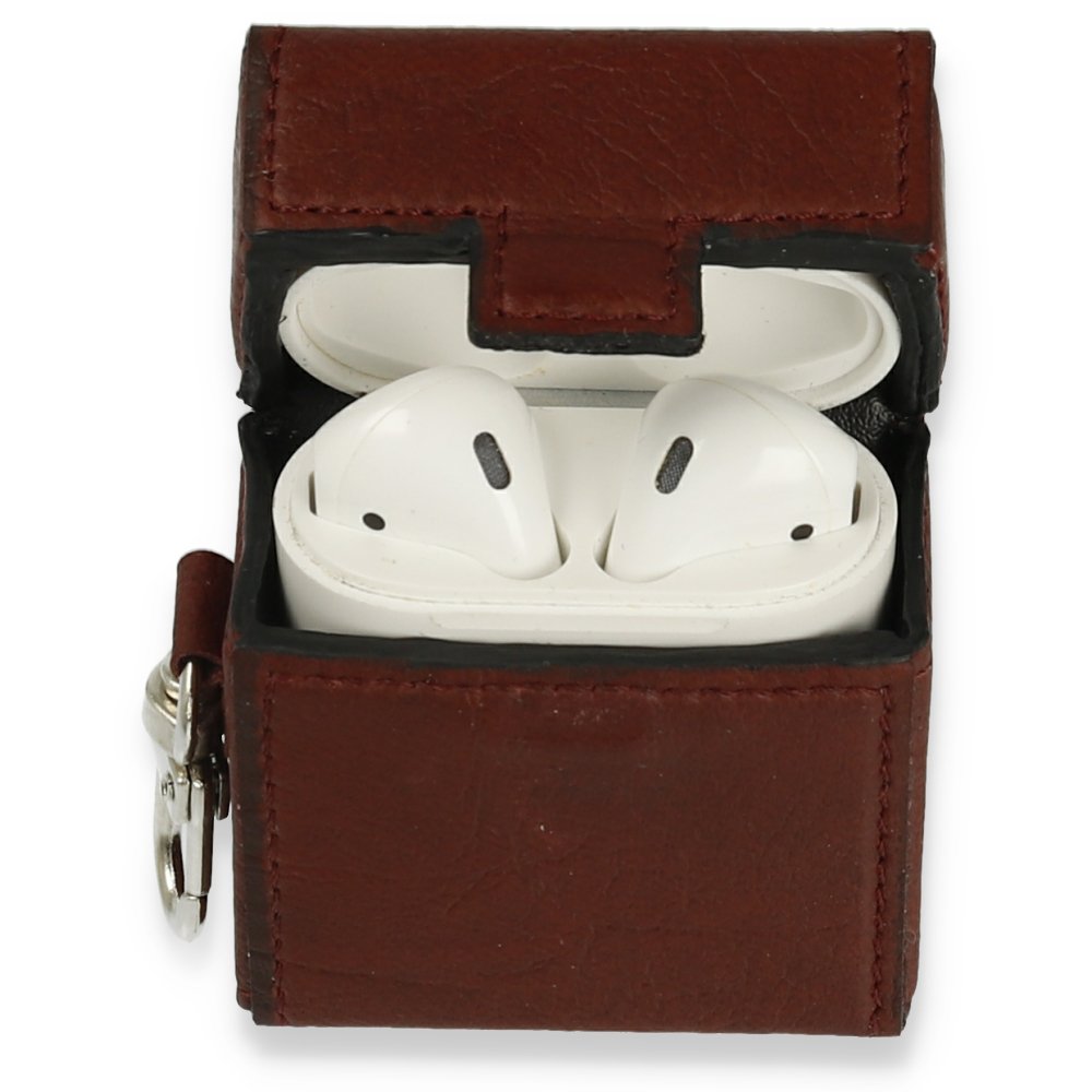 Airpods 2 (2.nesil) Deri Kılıf - Bordo Airpods 2 (2.nesil) Deri Kılıf - Bordo