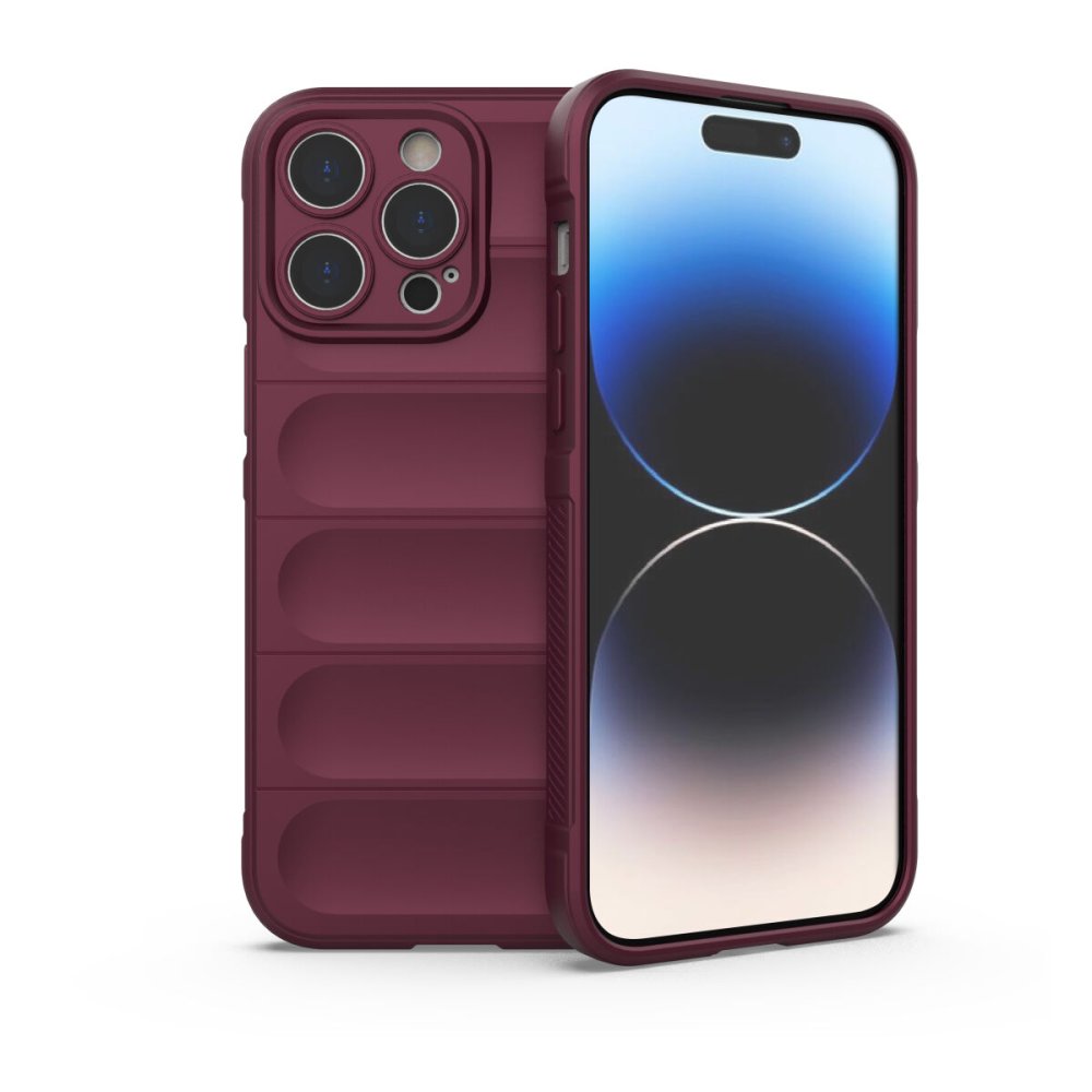 iPhone 14 Pro Max Kılıf Optimum Silikon - Bordo  iPhone 14 Pro Max Kılıf Optimum Silikon - Bordo