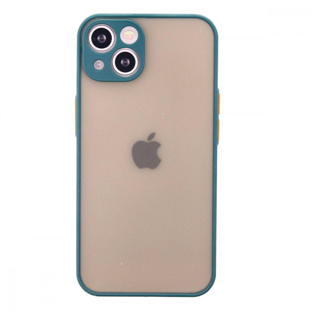  iPhone 14 Kılıf Montreal Silikon Kapak - Yeşil