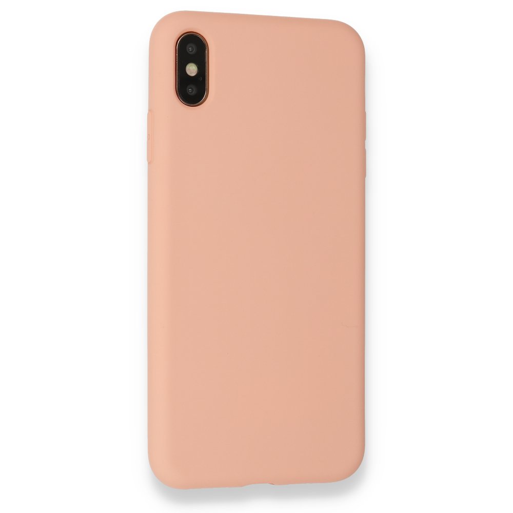 iPhone XS Max Kılıf Nano içi Kadife Silikon - Pembe  iPhone XS Max Kılıf Nano içi Kadife Silikon - Pembe