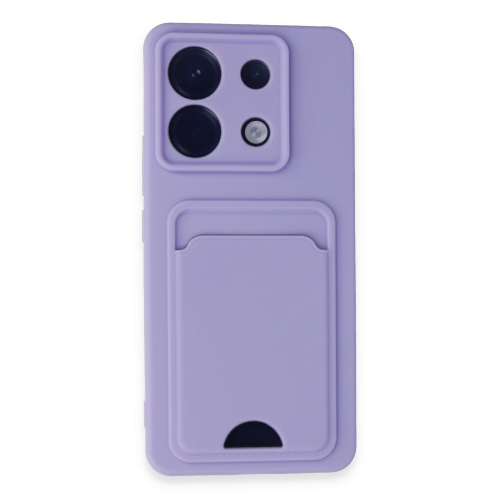 Redmi Note 13 Pro 5G Kılıf Kelvin Kartvizitli Silikon - Lila