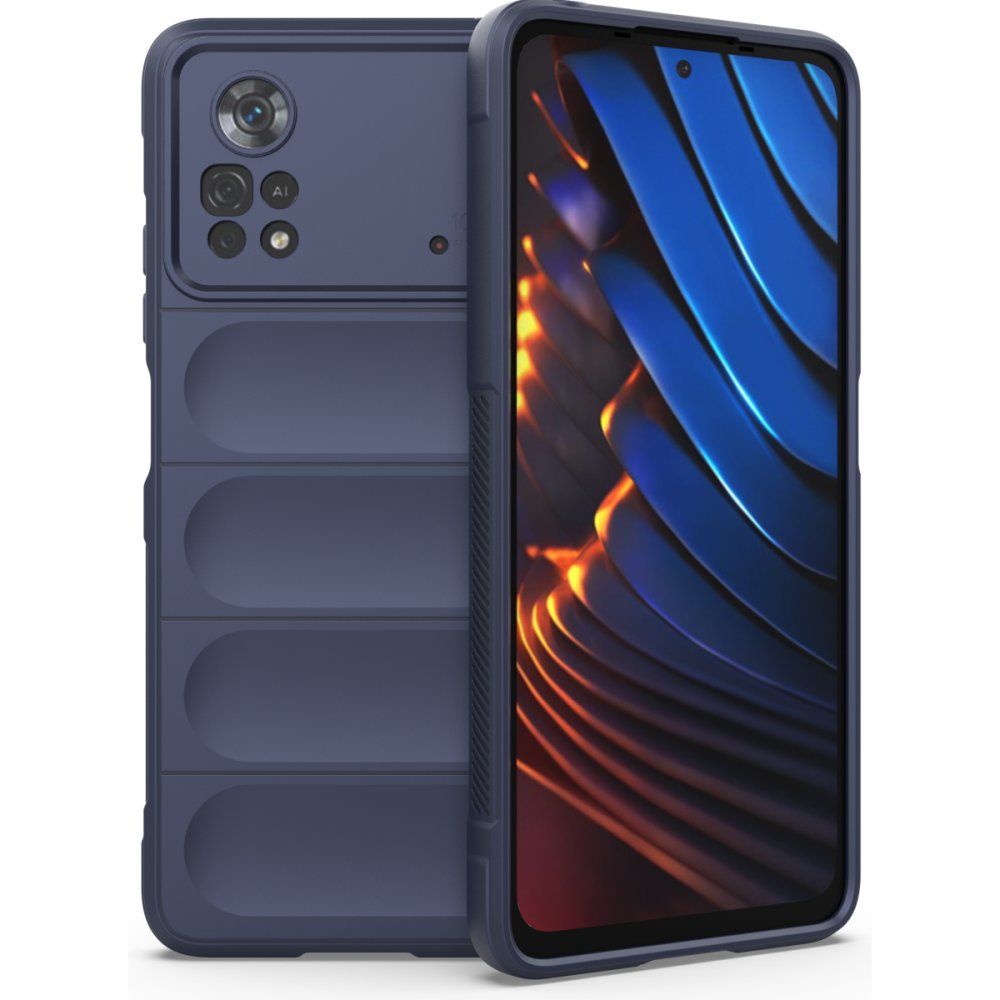  Xiaomi Poco X4 Pro 5G Kılıf Optimum Silikon - Lacivert