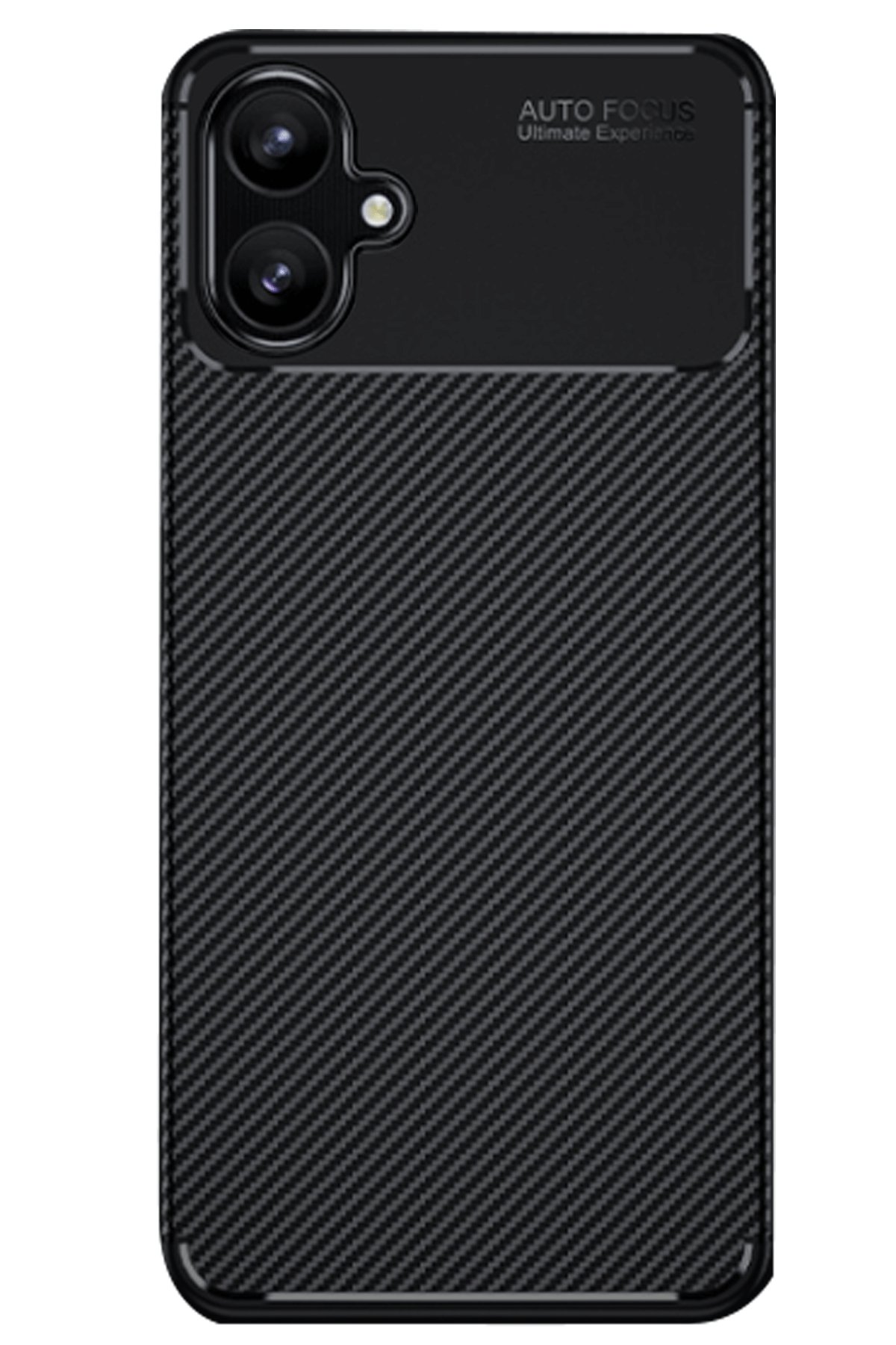  Samsung Galaxy A06 Kılıf Auto Focus Karbon Kapak - Siyah