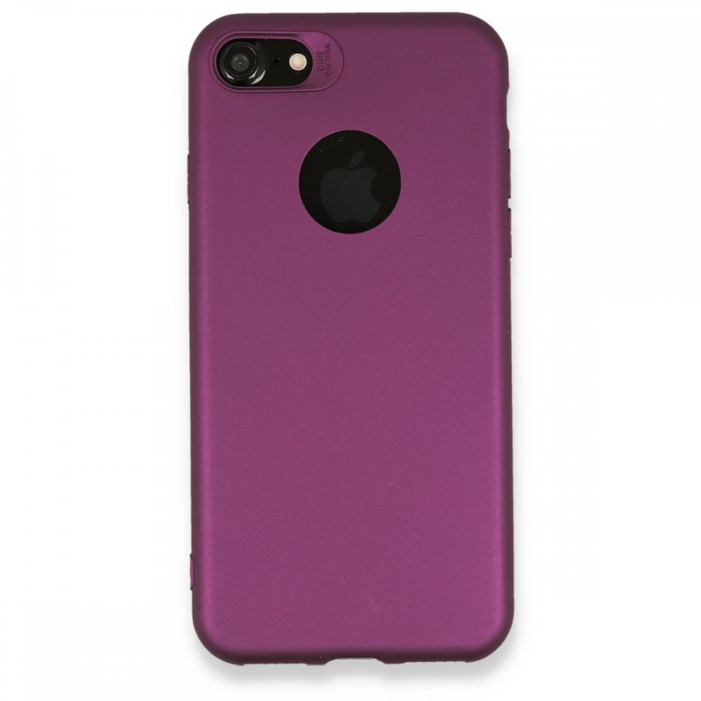  iPhone 8 Kılıf First Silikon - Mürdüm