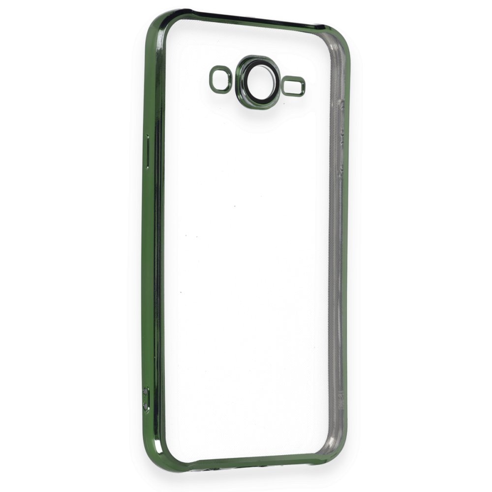  Samsung Galaxy J7 Kılıf Razer Lensli Silikon - Yeşil