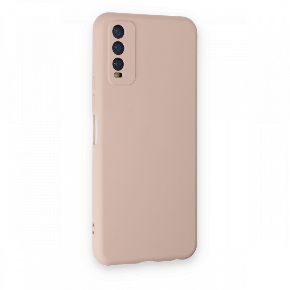  Vivo Y11S Kılıf Nano içi Kadife Silikon - Pudra