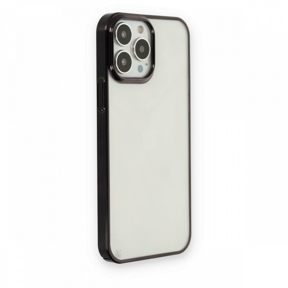  iPhone 13 Pro Max Kılıf Element Silikon - Siyah