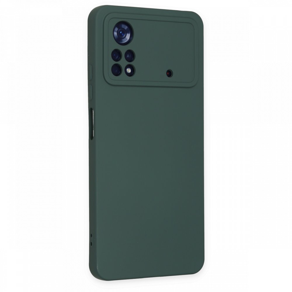  Xiaomi Poco X4 Pro 5G Kılıf Nano içi Kadife Silikon - Koyu Yeşil