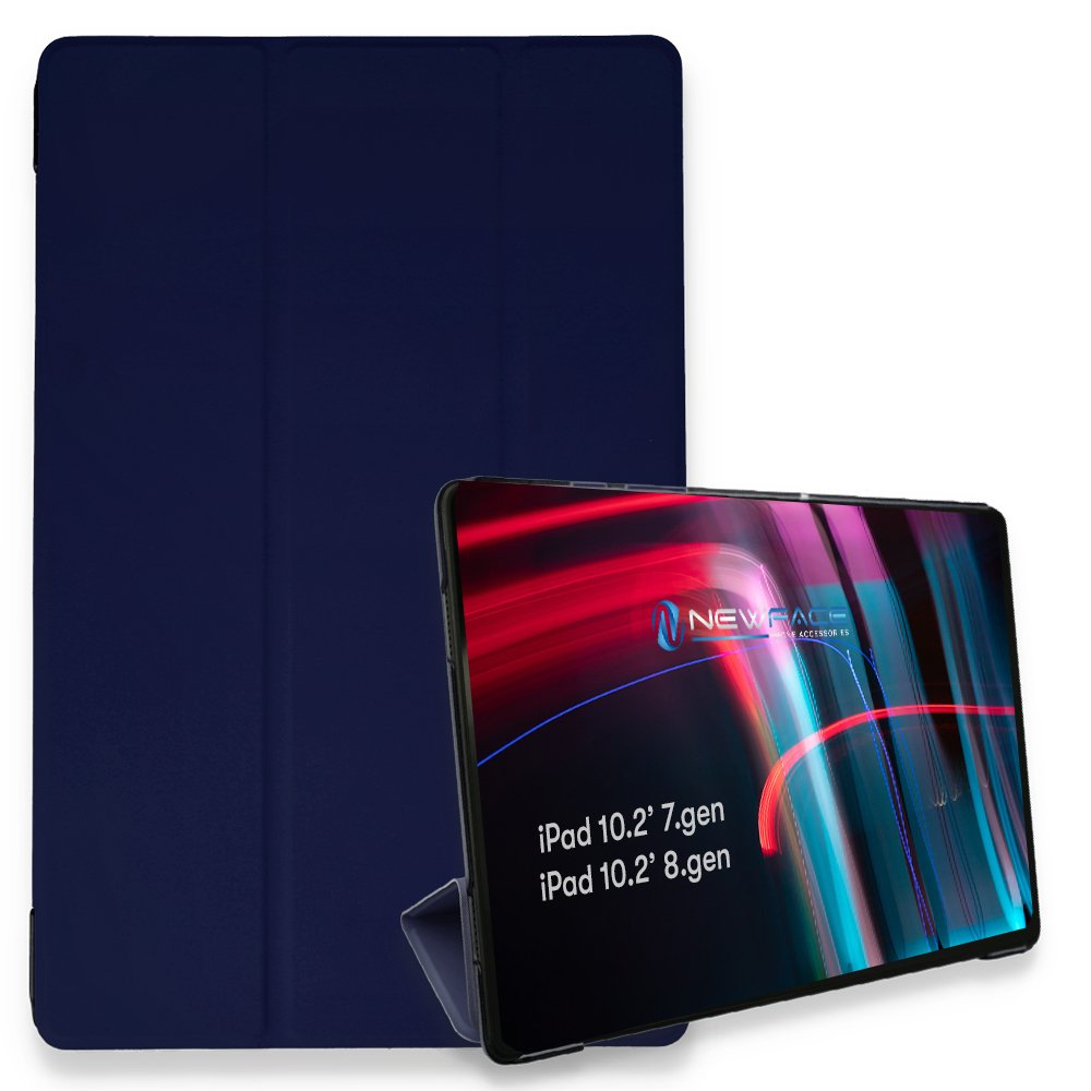  iPad 10.2 (8.nesil) Kılıf Tablet Smart Kılıf - Lacivert