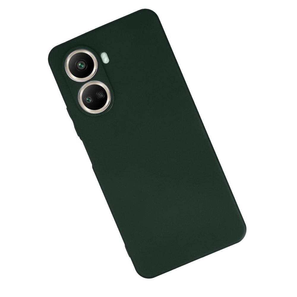  Huawei Nova 10 SE Kılıf First Silikon - Koyu Yeşil