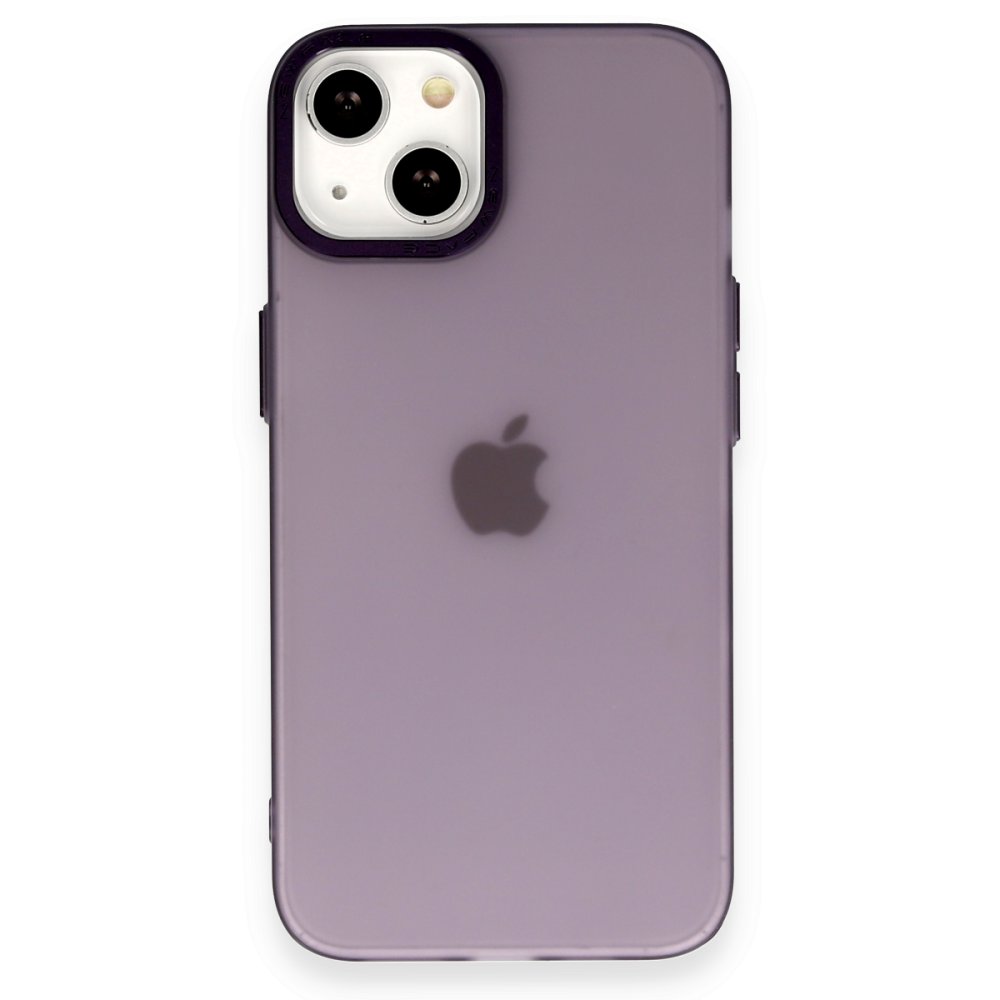  iPhone 15 Kılıf Modos Metal Kapak - Derin Mor