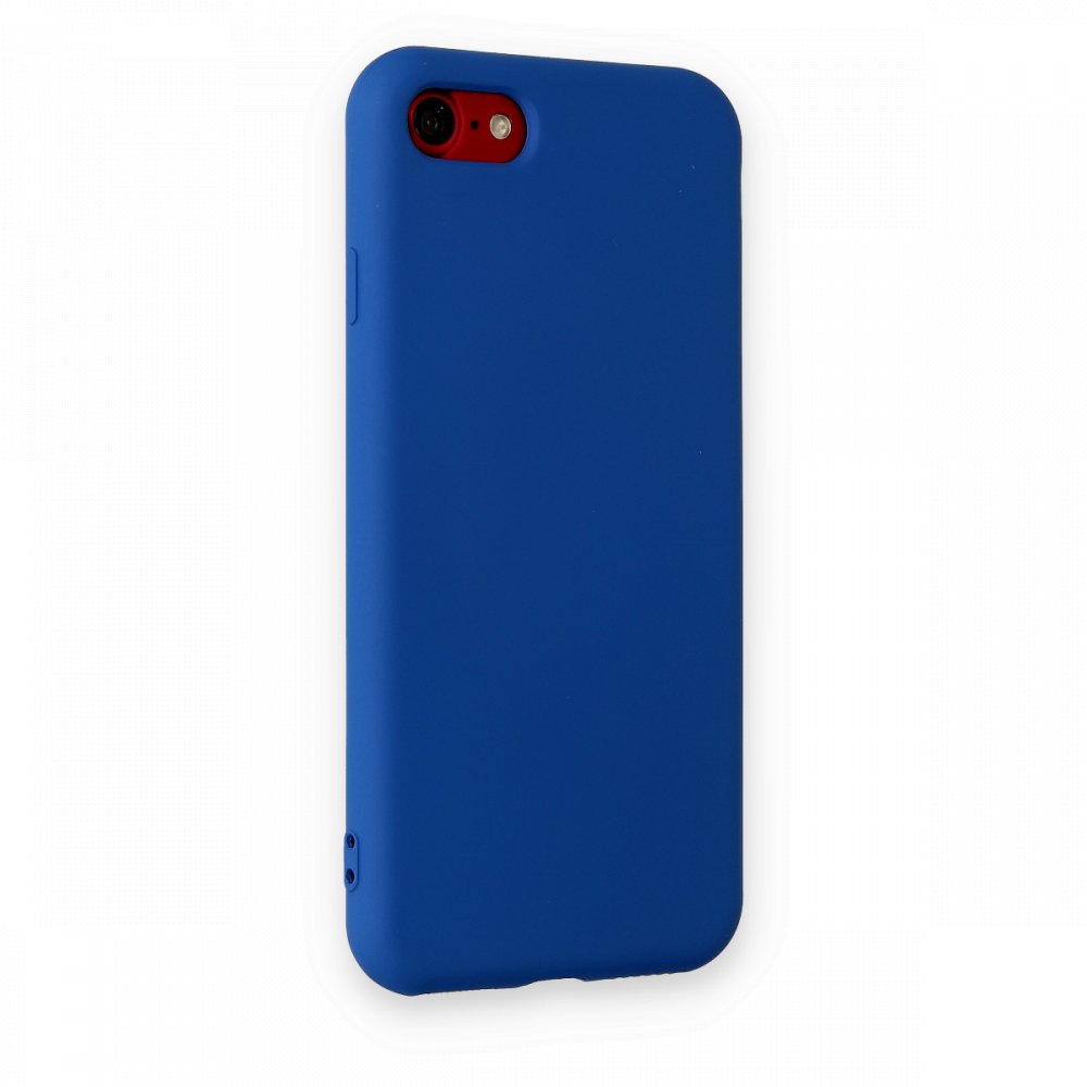 iPhone 8 Kılıf Nano içi Kadife Silikon - Lacivert  iPhone 8 Kılıf Nano içi Kadife Silikon - Lacivert