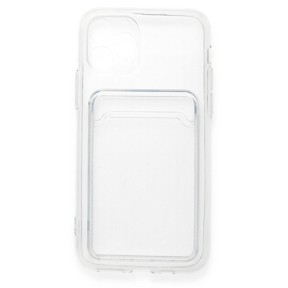 iPhone 11 Pro Kılıf Kart Şeffaf Silikon - Şeffaf iPhone 11 Pro Kılıf Kart Şeffaf Silikon - Şeffaf