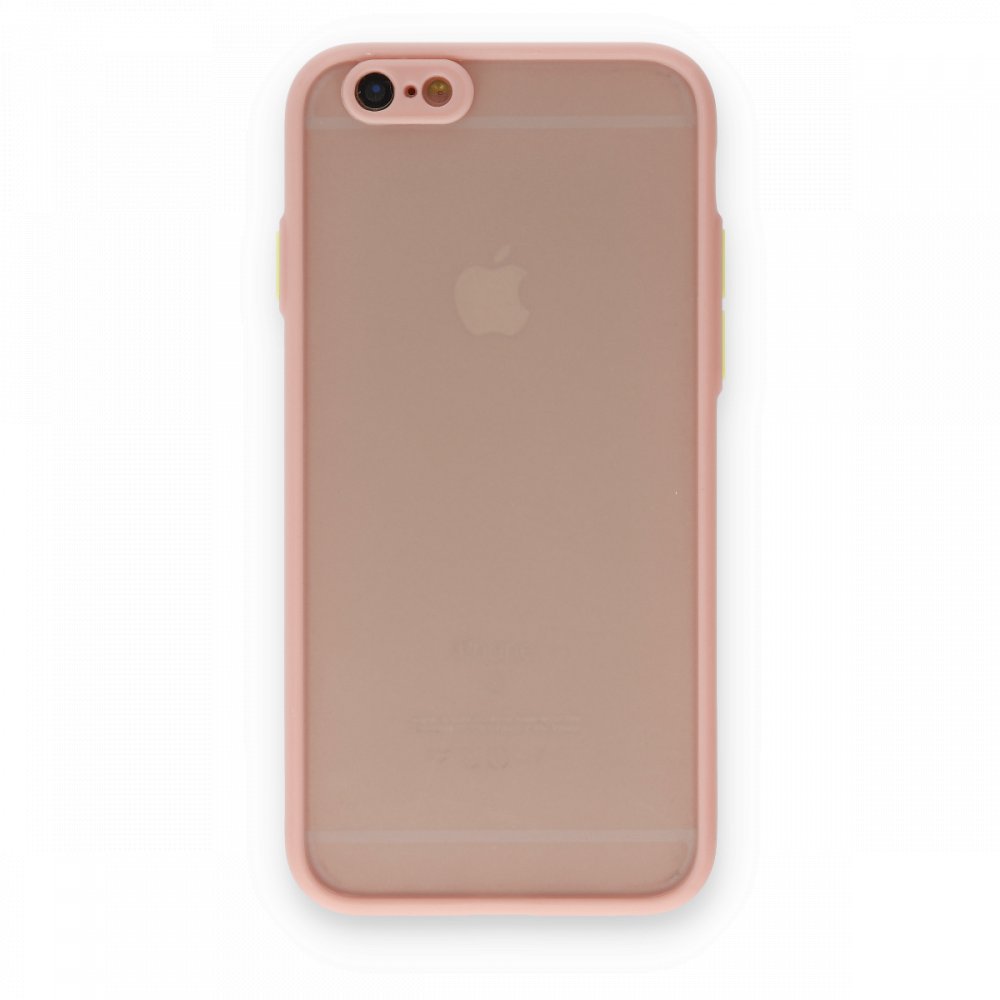  iPhone 6 Kılıf Montreal Silikon Kapak - Pembe