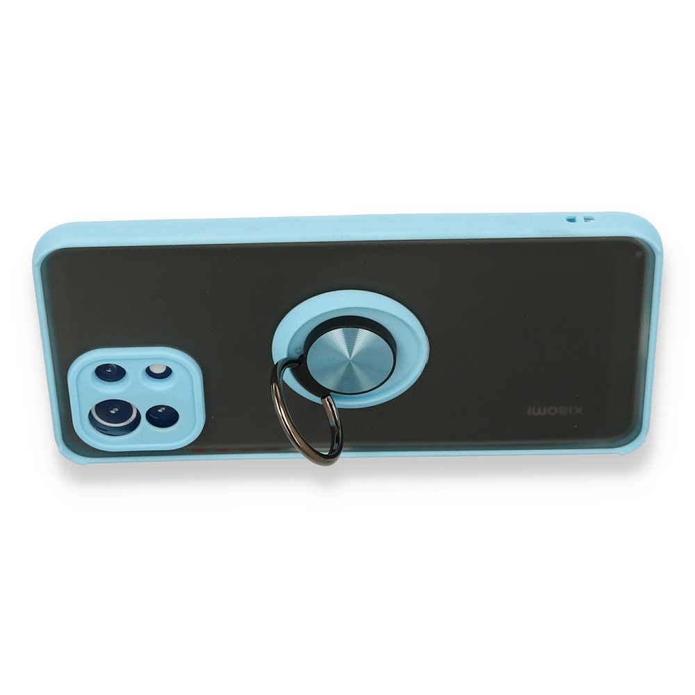 Xiaomi Mİ 11 Lite Kılıf Montreal Yüzüklü Silikon Kapak - Buz Mavi  Xiaomi Mİ 11 Lite Kılıf Montreal Yüzüklü Silikon Kapak - Buz Mavi