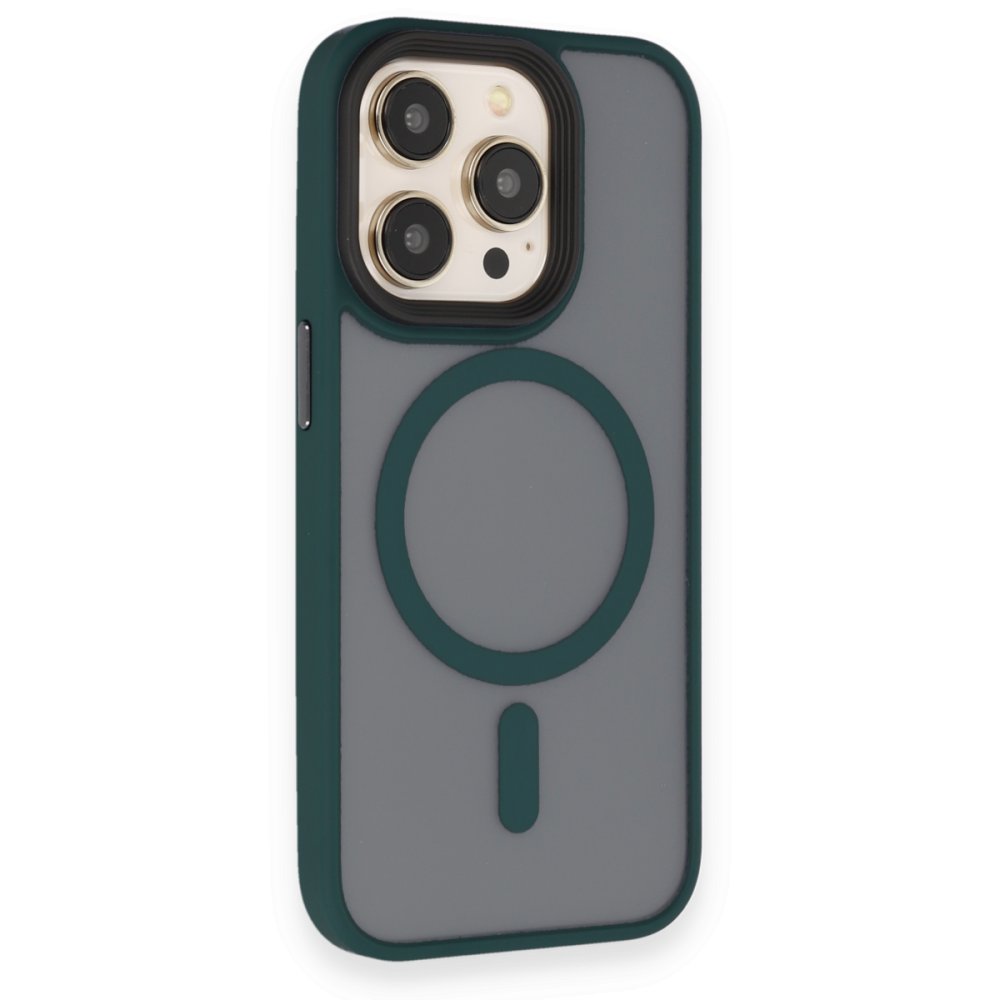  iPhone 14 Pro Kılıf Trex Magneticsafe Kapak - Koyu Yeşil