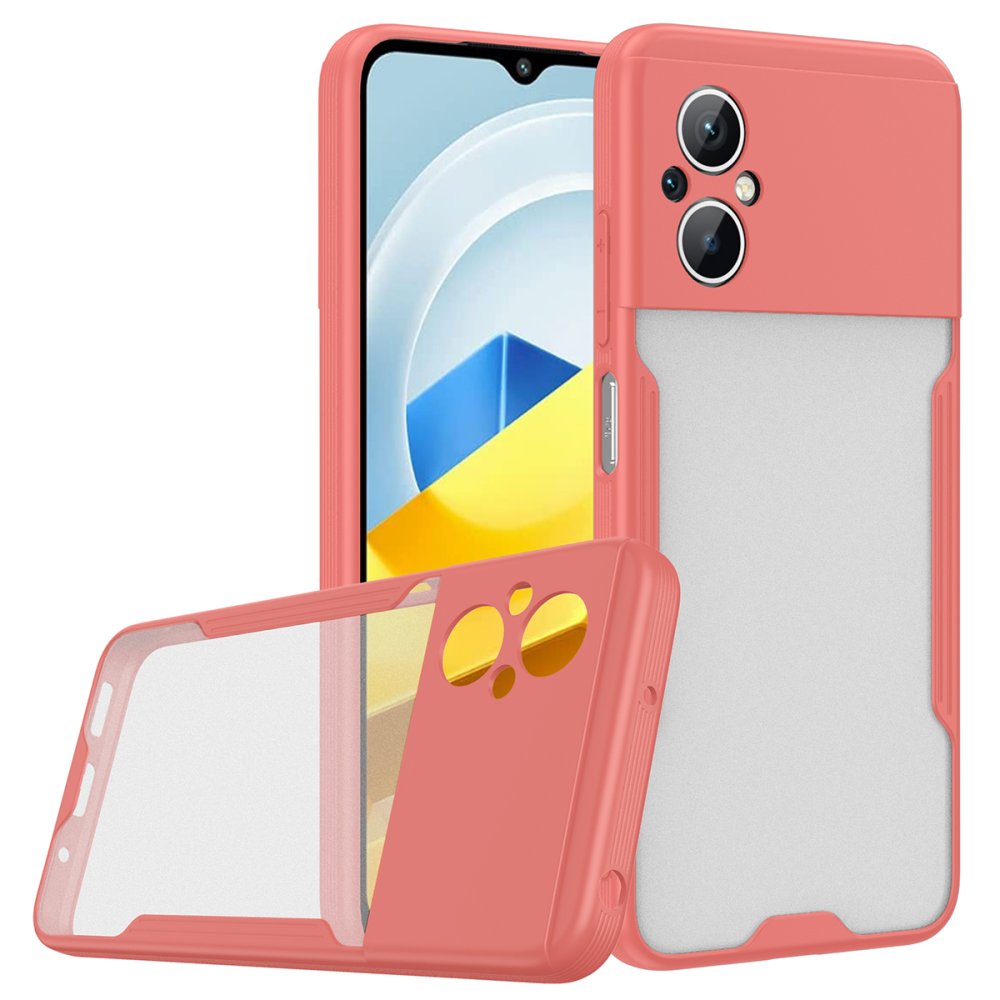  Xiaomi Poco M5 Kılıf Platin Silikon - Pembe