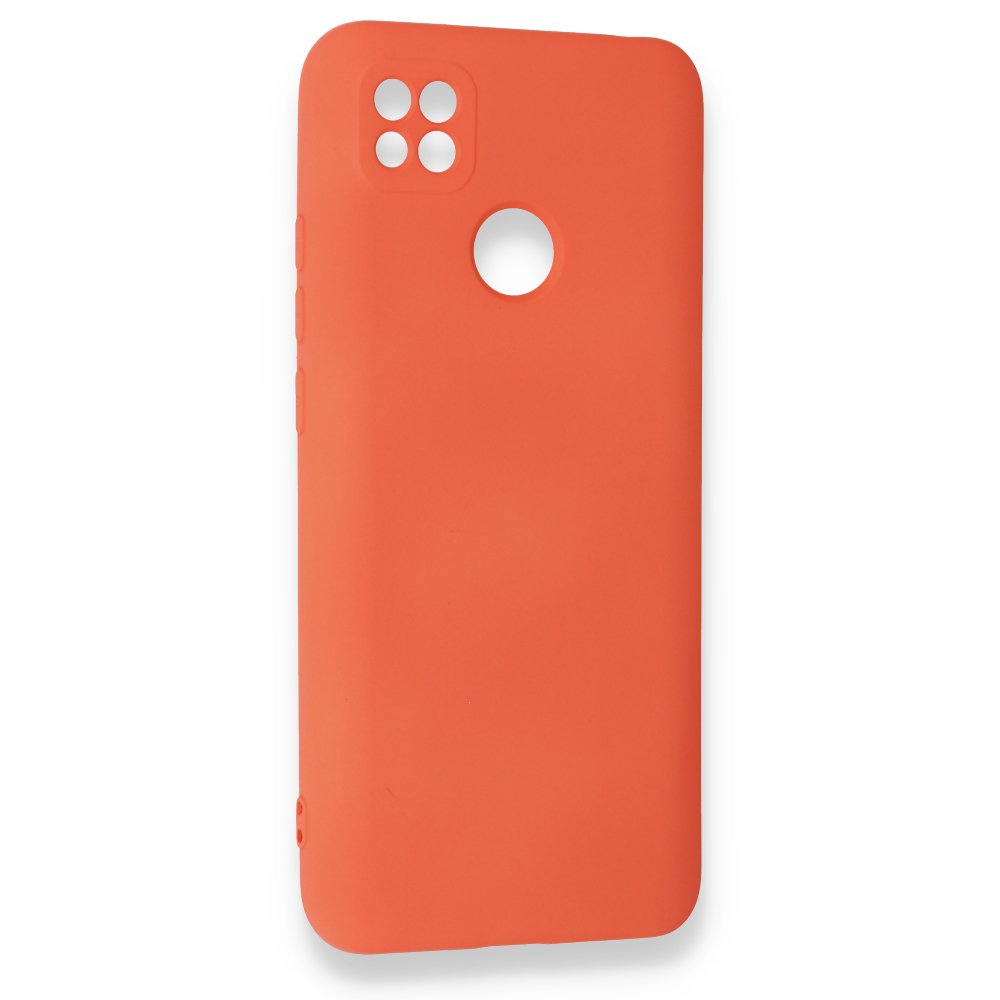 Redmi 9C Kılıf Nano içi Kadife Silikon - Turuncu