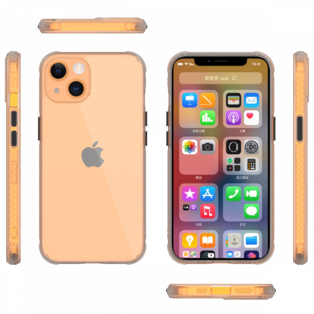 iPhone 13 Mini Kılıf Miami Şeffaf Silikon - Şeffaf iPhone 13 Mini Kılıf Miami Şeffaf Silikon - Şeffaf