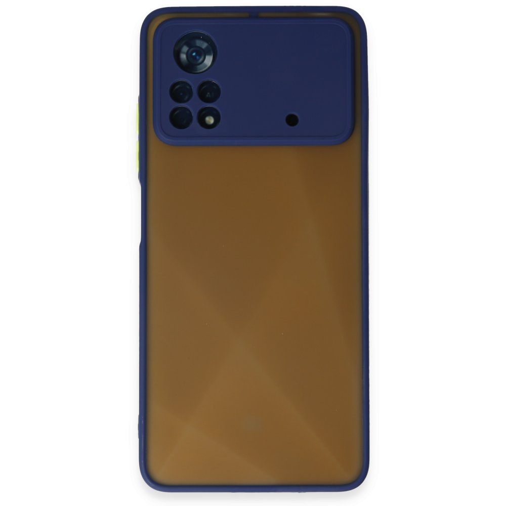  Xiaomi Poco X4 Pro 5G Kılıf Montreal Silikon Kapak - Lacivert